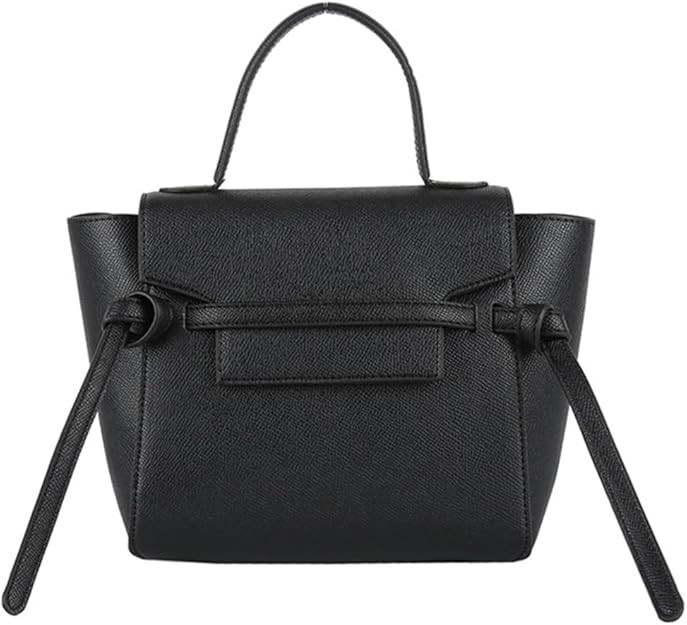 Women's Leather Designer Satchel Bags Palm Grain Crossbody Medium Top Handle Bag | Amazon (US)