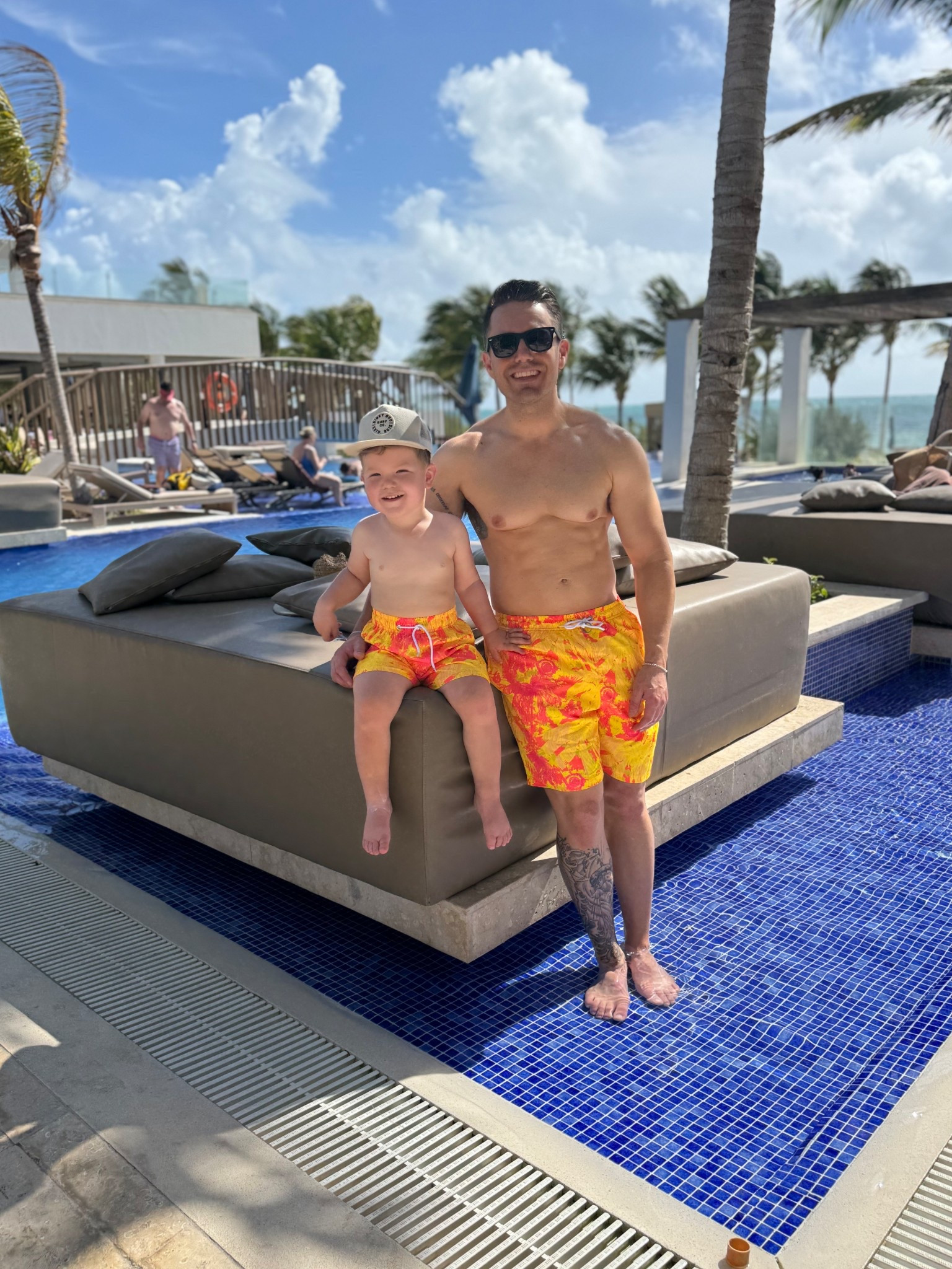 Matching swim season!🧡💛 (I have on the same swimsuit but mamas taking the photo😋)

Matching swimsuits, father son swimwear, matching swim trunks, toddler swimsuit, men’s swimwear

#LTKFamily #LTKKids #LTKMens