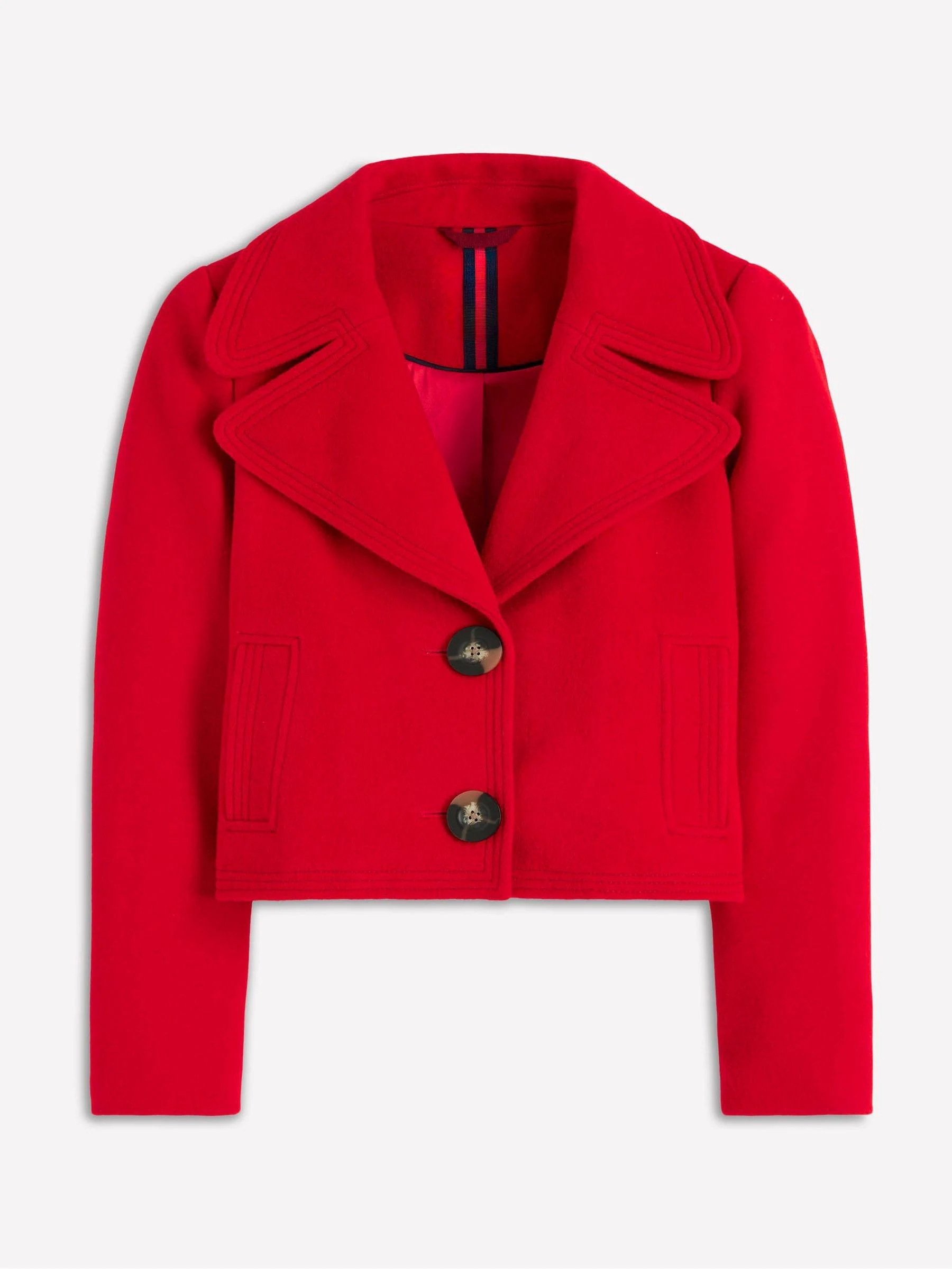 Boden Boden Red Topstitch Jacket | Next US