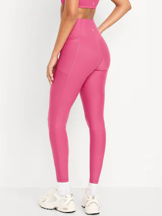 Extra-High Waisted PowerSoft Boundless 7/8 Pocket Leggings – No Front Seam | Old Navy (US)