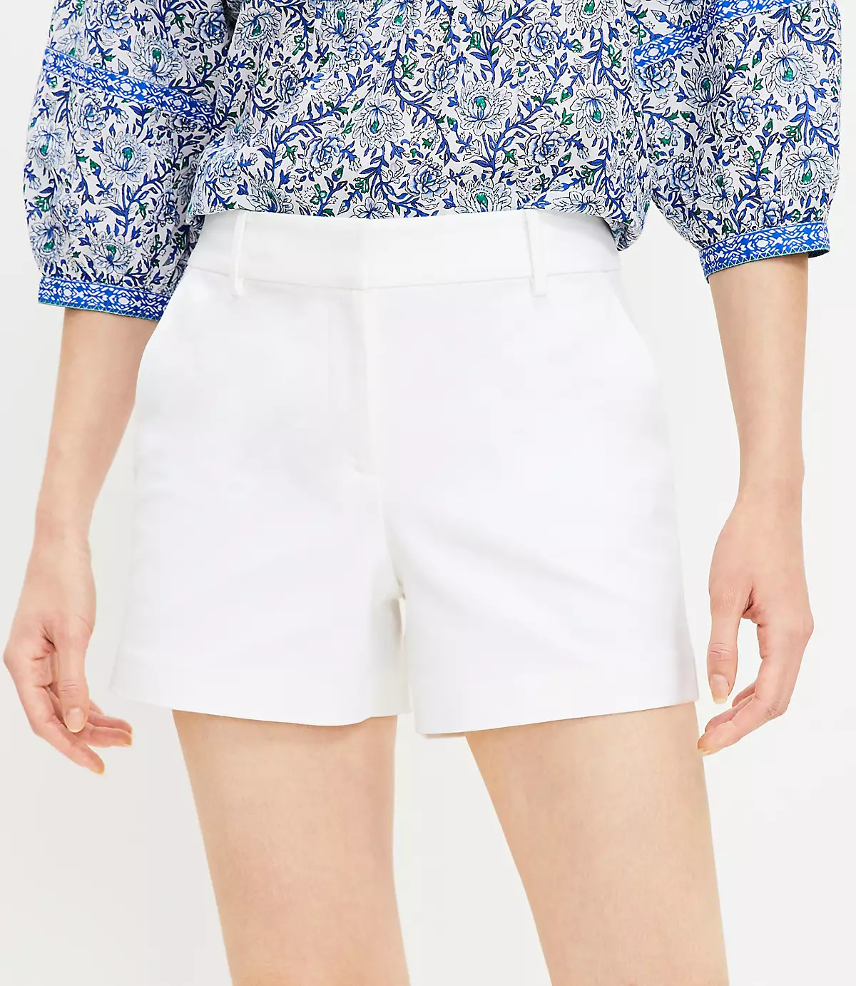Petite Curvy Riviera Shorts in Doubleweave | LOFT
