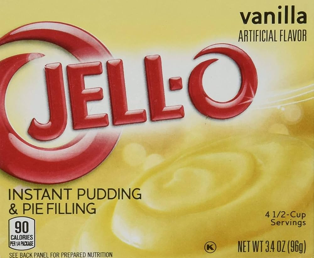Jell-O Vanilla Instant Pudding & Pie Filling, 3.4 ounce (96g) (3 Packs) | Amazon (US)