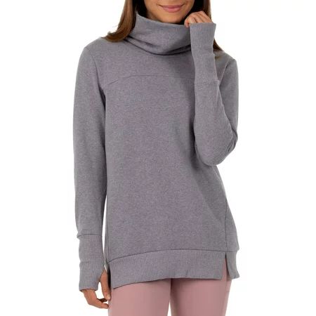 Women's Active Fleece Cowlneck Sweatshirt | Walmart (US)