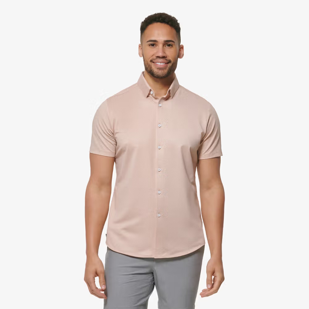 Halyard Short SleeveAshley Blue Geo Print | Mizzen + Main