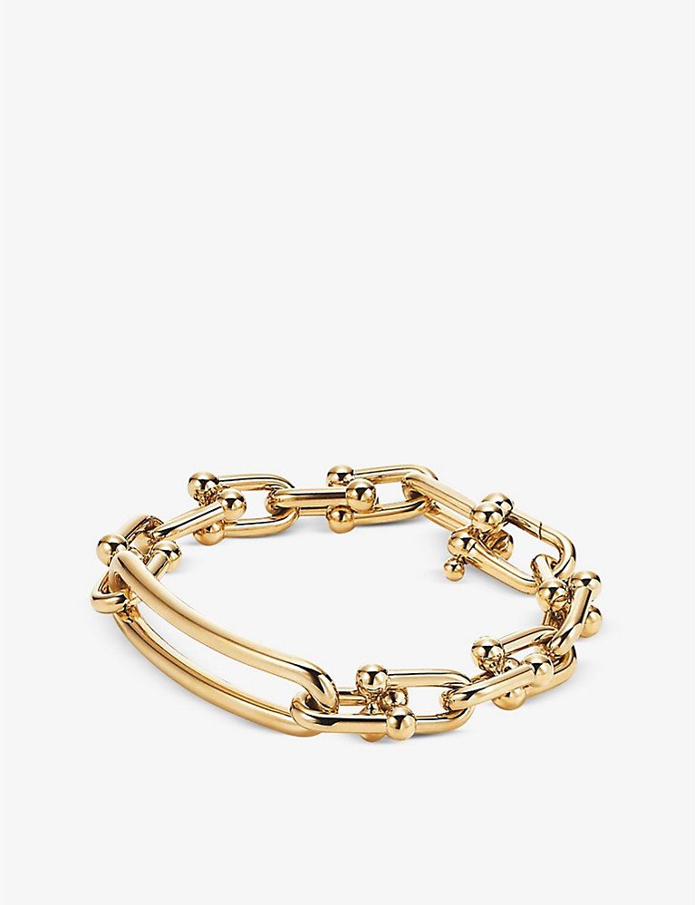 Tiffany HardWear link 18ct yellow-gold bracelet | Selfridges