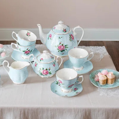 Floral Tea Set,Tea Sets for Women, Tea Cups and Saucer Set | Wayfair North America