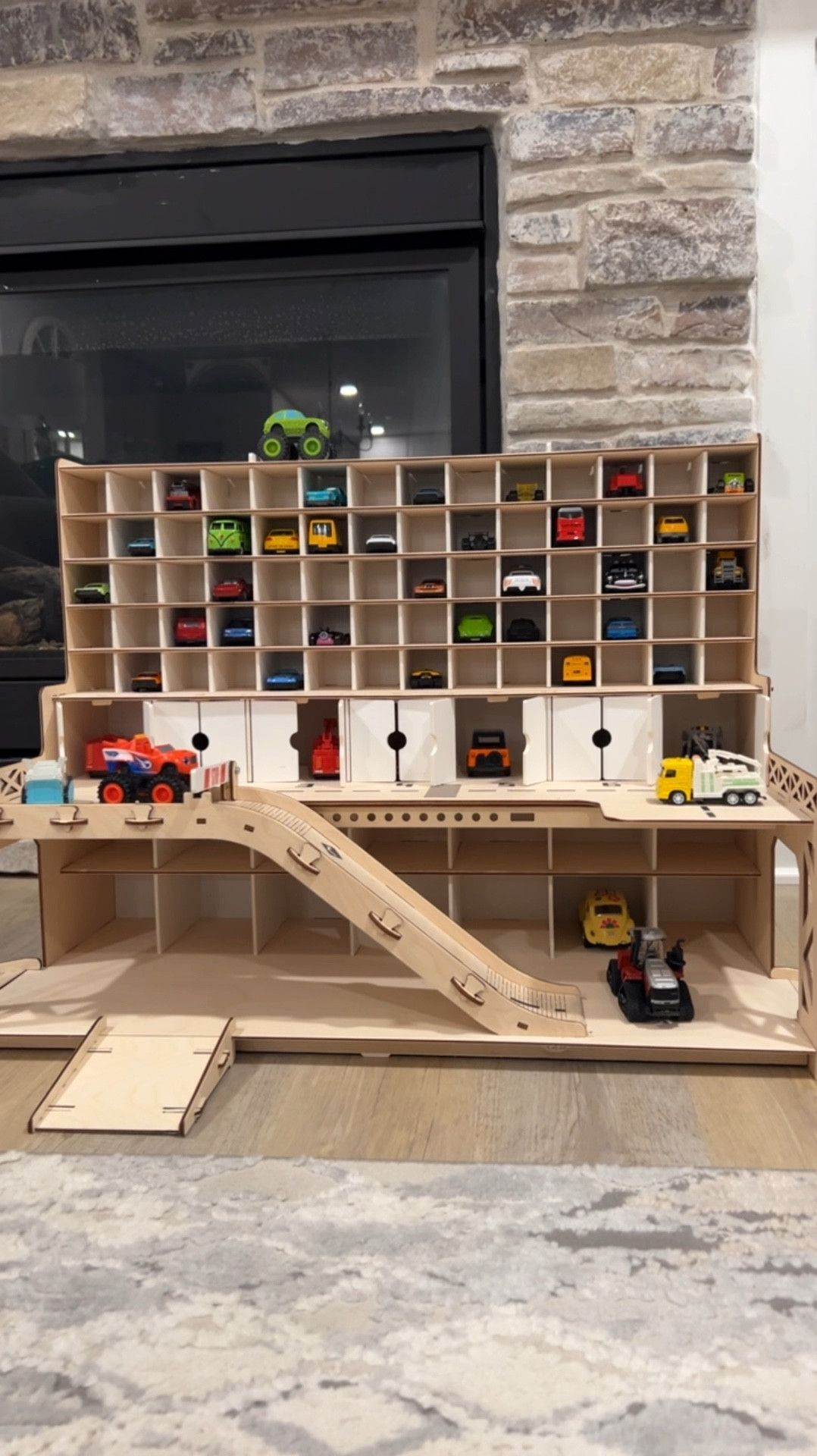 if you have car toy lovers in your home—can’t recommend this sweet car garage enough. It’s versatile in its functionally that benefits all three all of my kids in play 🚗🚘🏎️🚕🚙🏎️🚔

#LTKBaby #LTKKids #LTKFamily