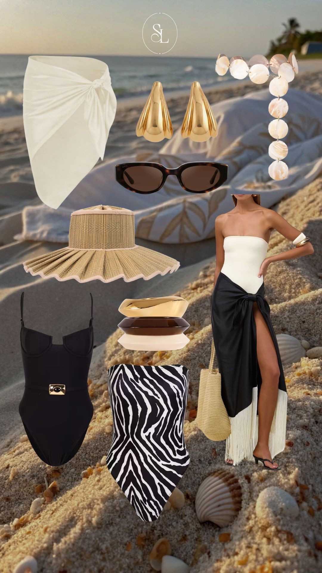 Neutral resortwear just hits different 🤍
Think one-pieces you can style as bodysuits, a sarong that becomes a skirt, oversized sunnies, gold jewelry, and a straw tote that fits literally everything.

If I can wear it from pool → lunch → sunset drinks, it’s coming in my suitcase.

Saving this as my go-to packing color palette for every warm weather trip.

resortwear, vacation outfits, soring break, elevated outfit, beach vacation outfits, neutral vacation outfits, black and white outfits, capsule wardrobe vacation, resort capsule wardrobe, beach club outfit, European summer outfits, coastal chic style, quiet luxury outfits, minimal summer outfits, one piece swimsuit outfit, swimsuit as bodysuit, sarong outfit, beach to dinner outfit, tropical vacation style, Bahamas vacation outfits, straw hat outfit, oversized sunglasses outfit, gold jewelry summer, straw tote bag outfit, summer travel outfits, classy vacation outfits, poolside outfit ideas, chic beachwear, summer capsule wardrobe, neutral summer style

#LTKTravel #LTKootd #LTKgrwm