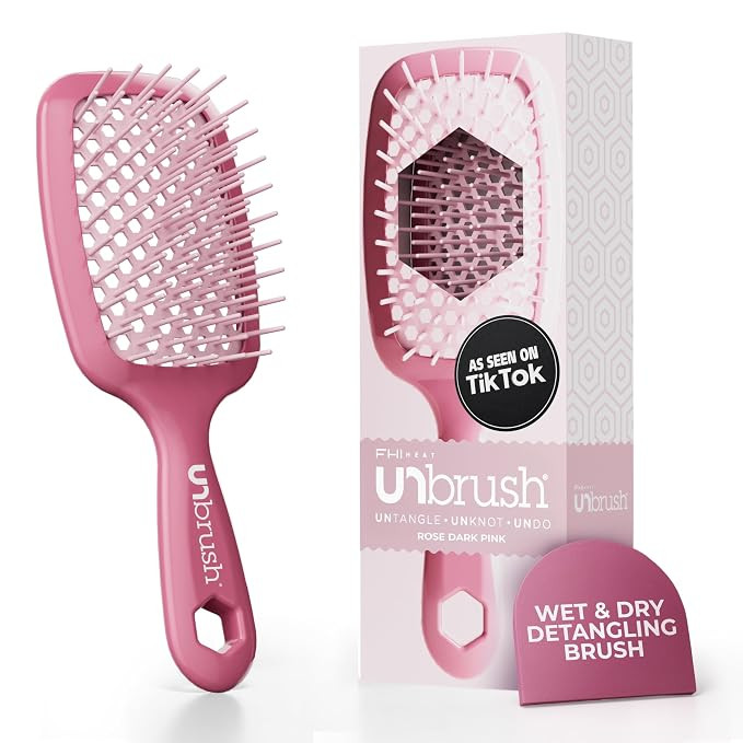 FHI Heat UNbrush Detangling Brush for Pain-Free Brushing on All Wet or Dry Hair Types — Durable... | Amazon (US)