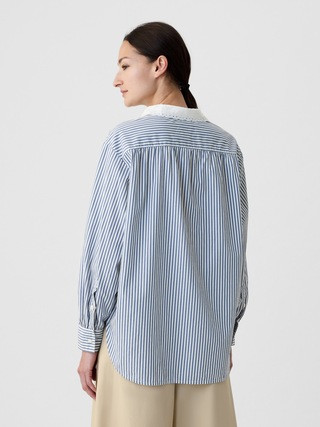 Gap × DÔEN Organic Cotton Eyelet Big Shirt | Gap (US)
