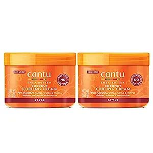 Cantu Coconut Curling Cream for Natural Hair with Pure Shea Butter, 12 oz (Pack of 2) (Packaging ... | Amazon (US)