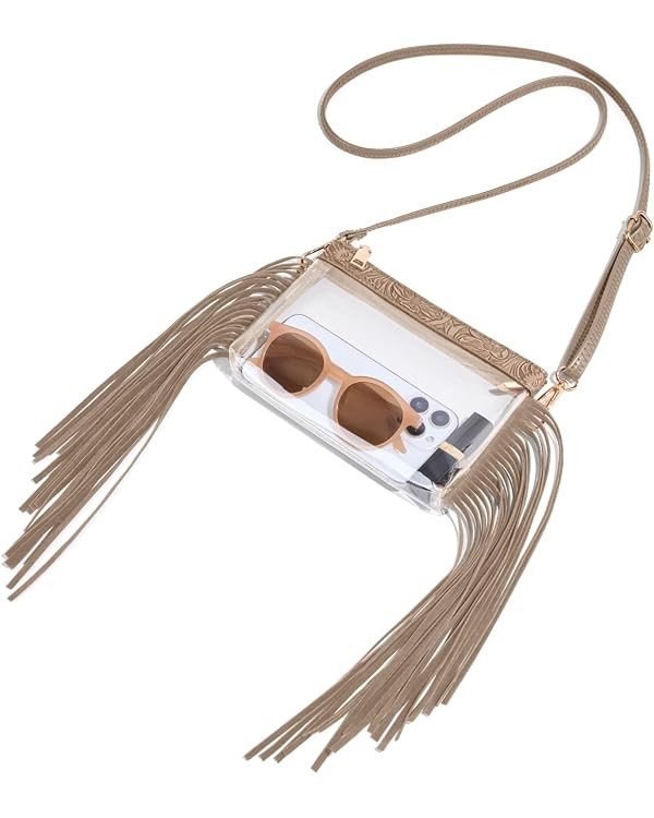 Unilily Clear Bag for Stadium Events, Stadium Approved Small Clear Purse for Women, Crossbody Bag... | Amazon (US)