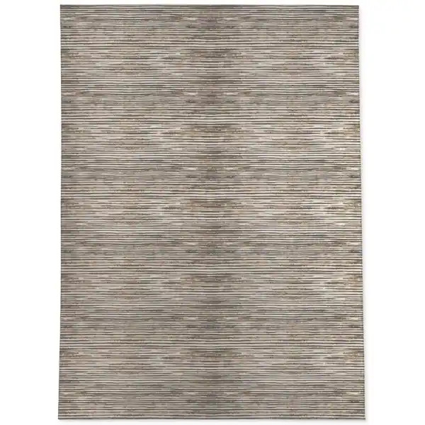 WABI SABI STRIPE BROWN Area Rug by Kavka Designs - Overstock - 28964530 | Bed Bath & Beyond