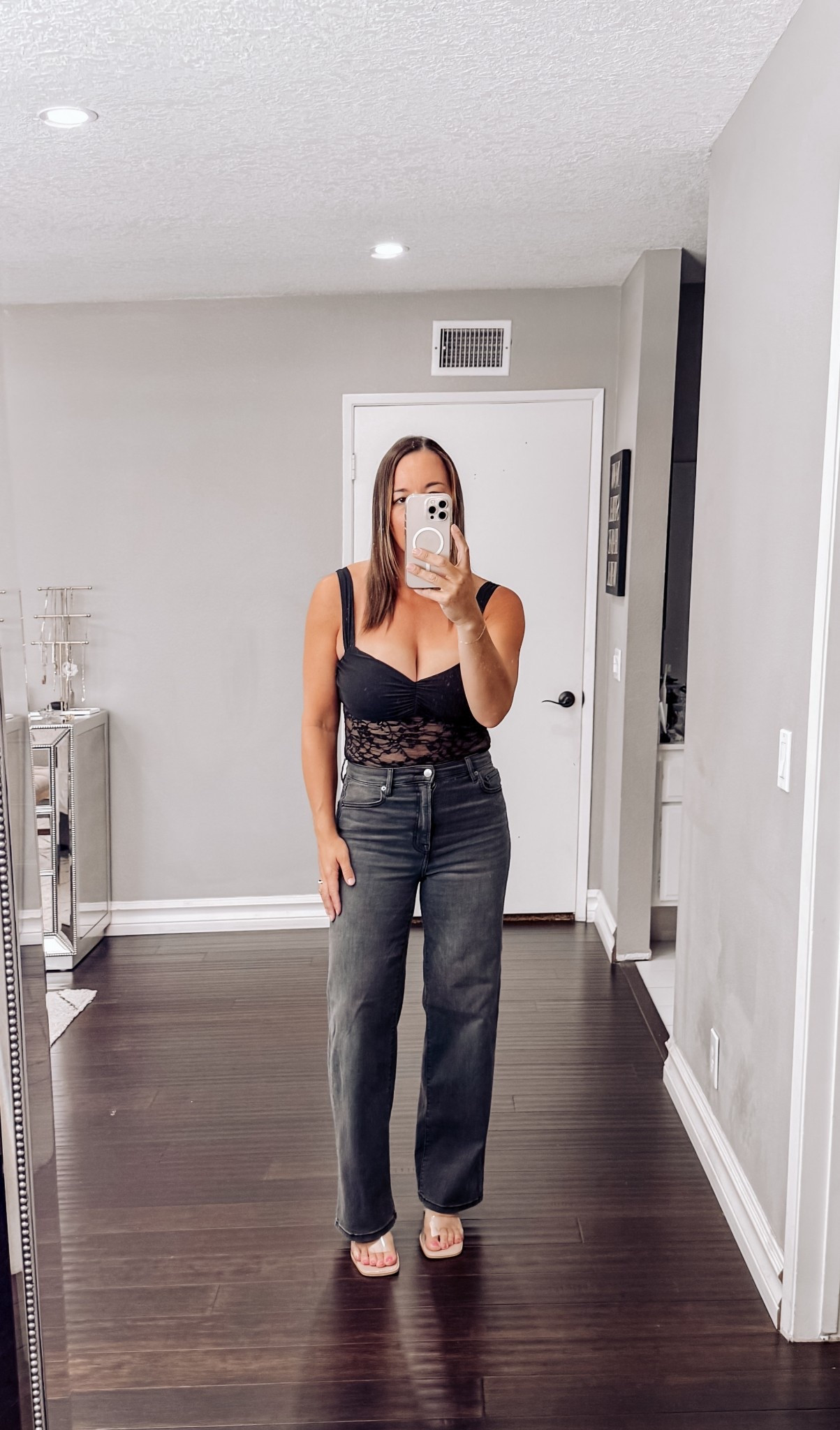 My Vici purchase! Perfect date night outfit. Use code APRIL35 for 35% off your purchase. Wearing a medium in the top, and size 27 in the jeans. #DateNight #SpringStyle #LTKFinds #LTKSpring #LTKSummer #MomStyle #AffordableFashion #Bodysuits  

 #LTKootd #LTKOver40 #LTKSaleAlert