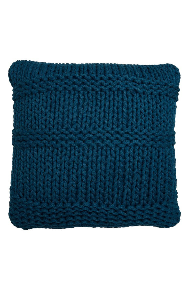Mixed Stitch Knit Rope Accent Pillow | Nordstrom | Nordstrom