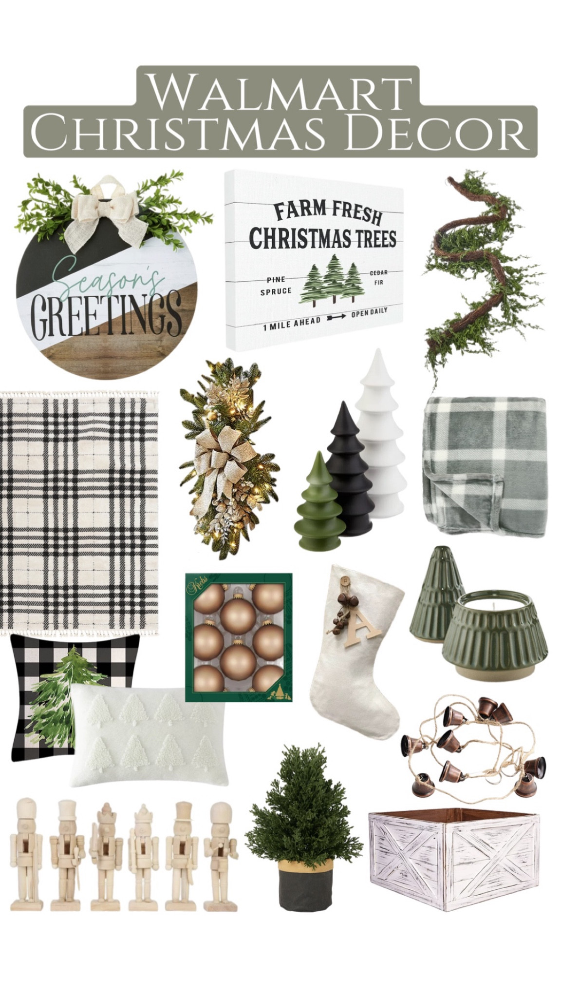 Walmart Christmas Home Decor 

#LTKSeasonal #LTKhome #LTKHoliday