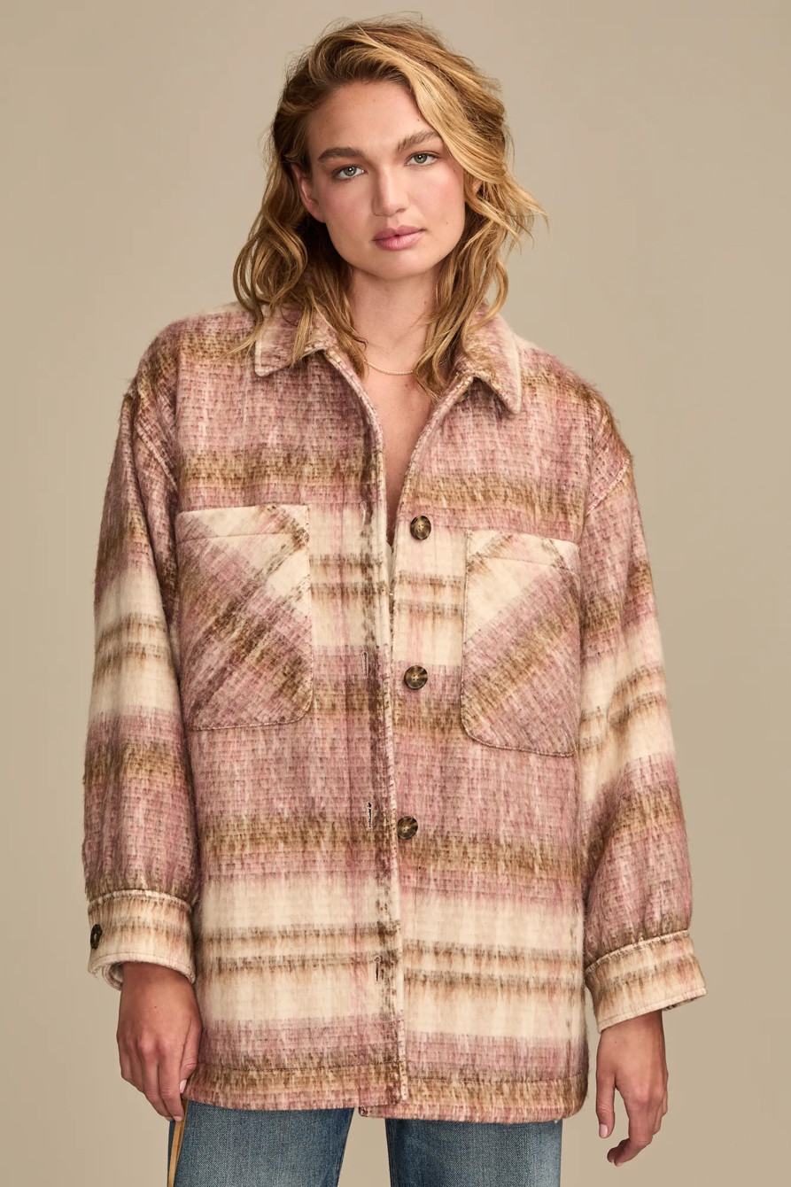 OVERSIZED PLAID SHIRT JACKET | Lucky Brand