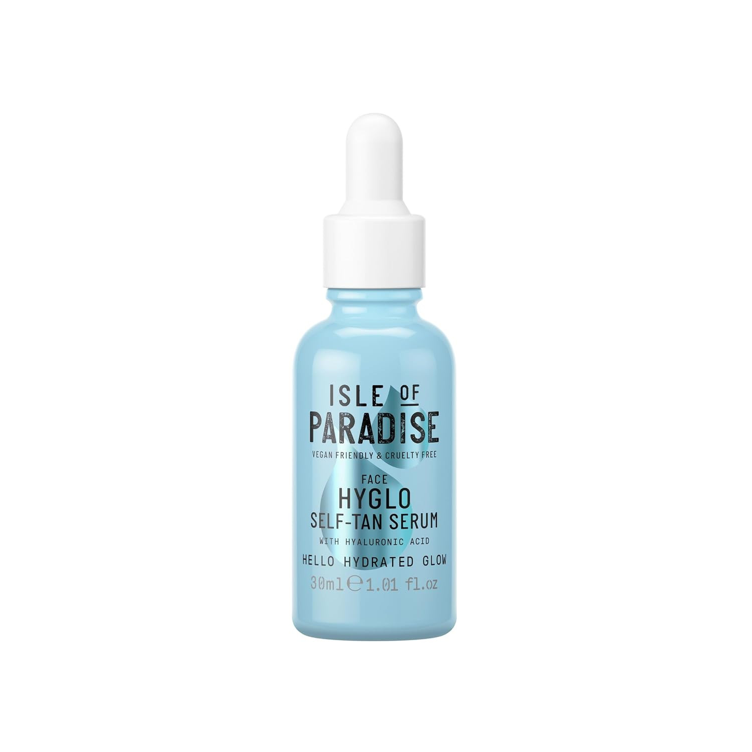 Isle of Paradise Hyglo Face Hyaluronic Self Tan Serum - Hydrating and Brigtening Gradual Tan Facial Serum, Vegan and Cruelty Free, 1.01 Fl Oz | Amazon (US)