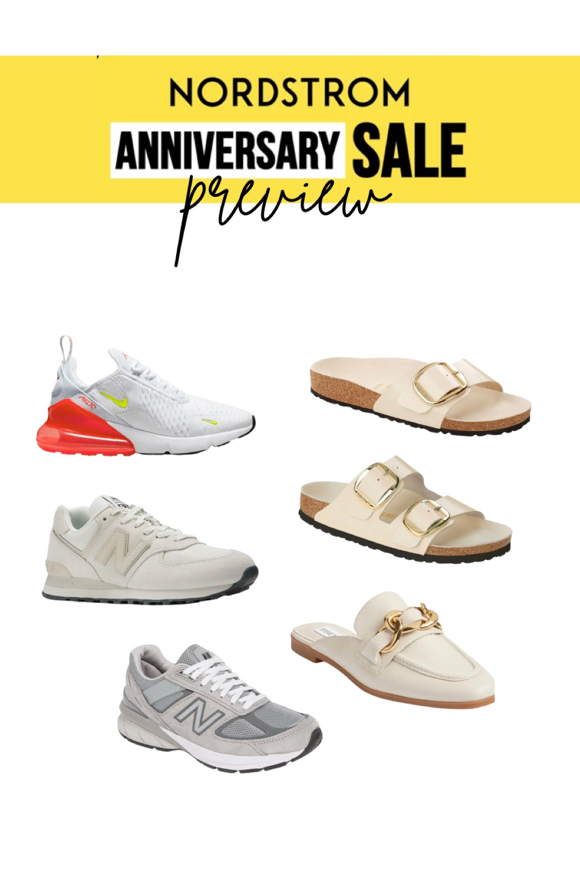 Nordstrom Anniversary Sale Preview—Top Favorites!✨ 

#nordstromsale #nordstromanniversarysale #nsale #nsalepreview #nordstromsandals #nordstromsneakers #nordstromfinds #nordstromstyle #birkenstocks #bucklesandals #nike #nikeshoes #newbalance #shoes #sandals #summermusthaves #travelshoes #mules #trendy #trendyshoes #trendysandals #ltkfind #ltkstyletip #ltksalealert 

#LTKshoecrush #LTKxNSale #LTKunder100