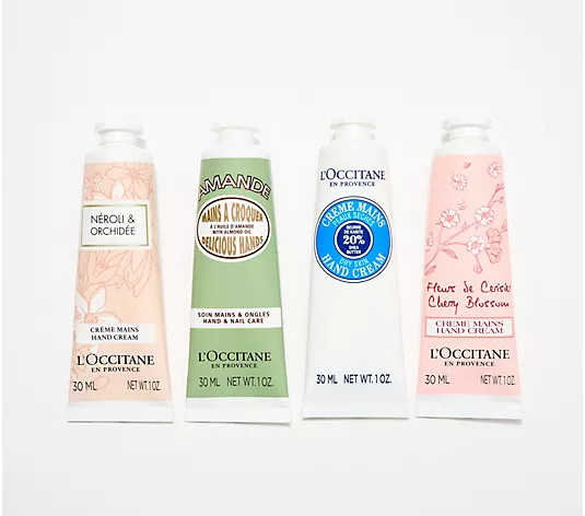 L'Occitane 4-Piece Moisturizing Hand Cream Collection - QVC.com | QVC
