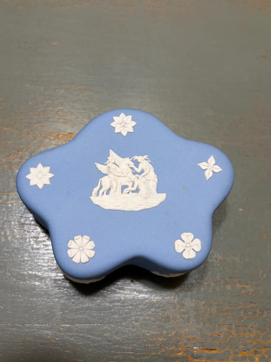 Vintage Wedgewood Star Shape Jasperware Blue Trinket Box ~ White Base Relief Figures - Etsy | Etsy (Global)