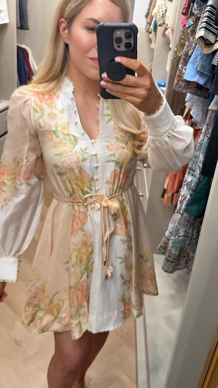 So cute - looks like Zimmermann!
RUNS SMALL across chest (wearing my usual XS but need small)


#LTKSeasonal