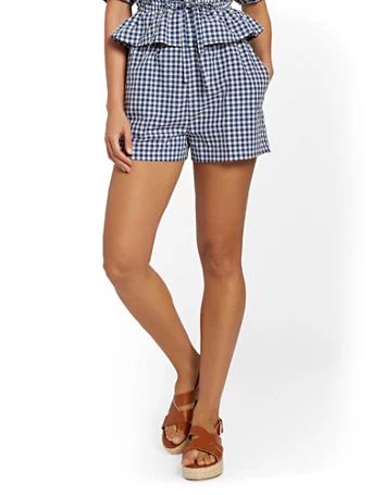 Gingham Short - 4Sienna - New York & Company | New York & Company