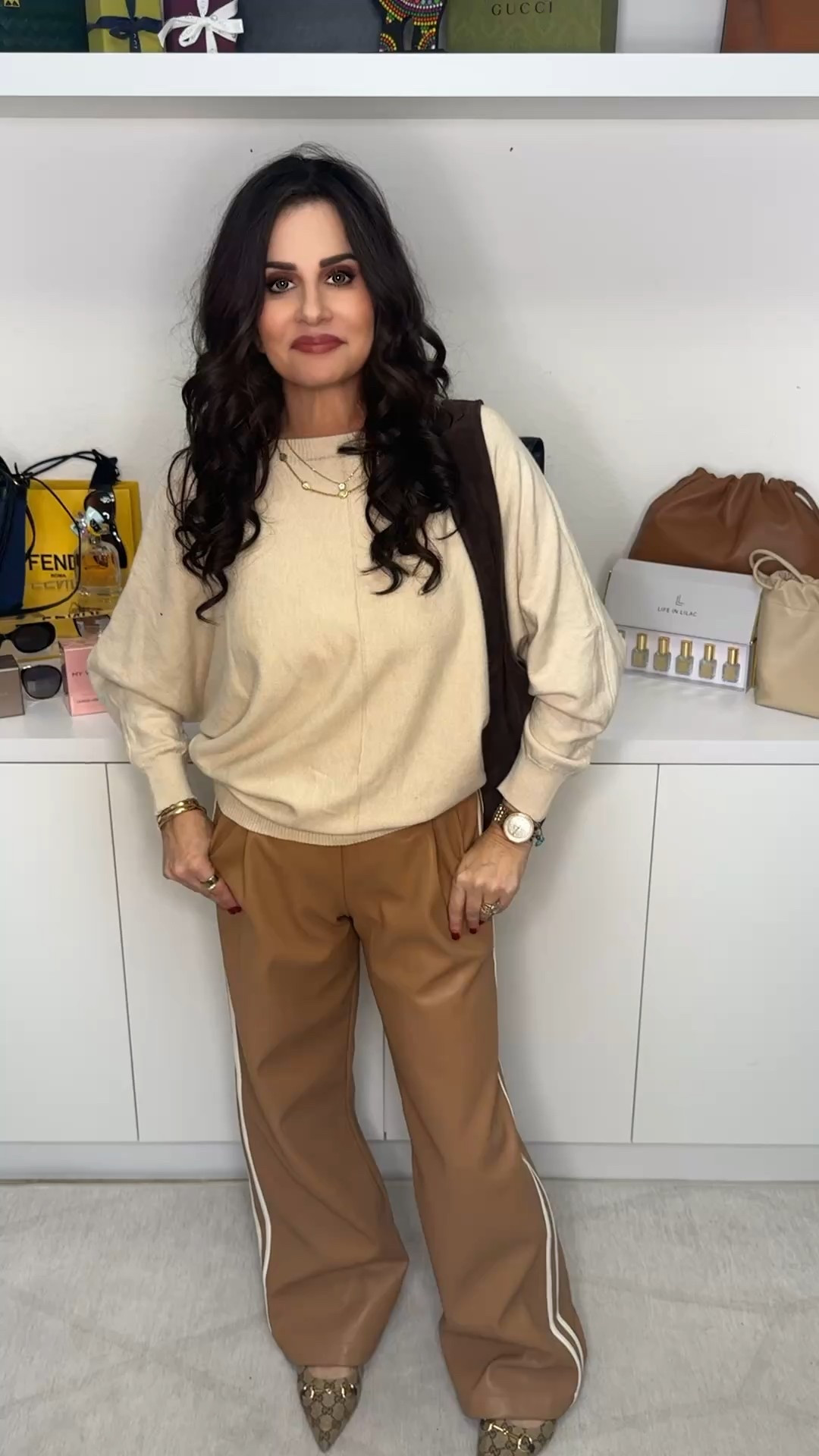 I am so in love with this look ! So versatile and perfect for the season . Wearing xsp top sm . 
#leatherpants #fsllcasualinspo 

#LTKpetite 

#LTKootd #LTKdayinmylife #LTKOver40