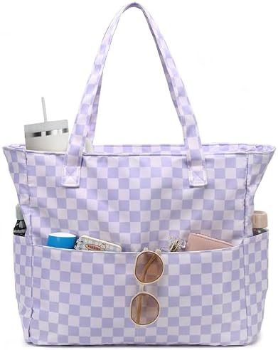 LEDAOU Large Beach Bag Women Waterproof Sandproof Zipper Beach Tote Pool Bag for Swim Gym Grocery... | Amazon (US)