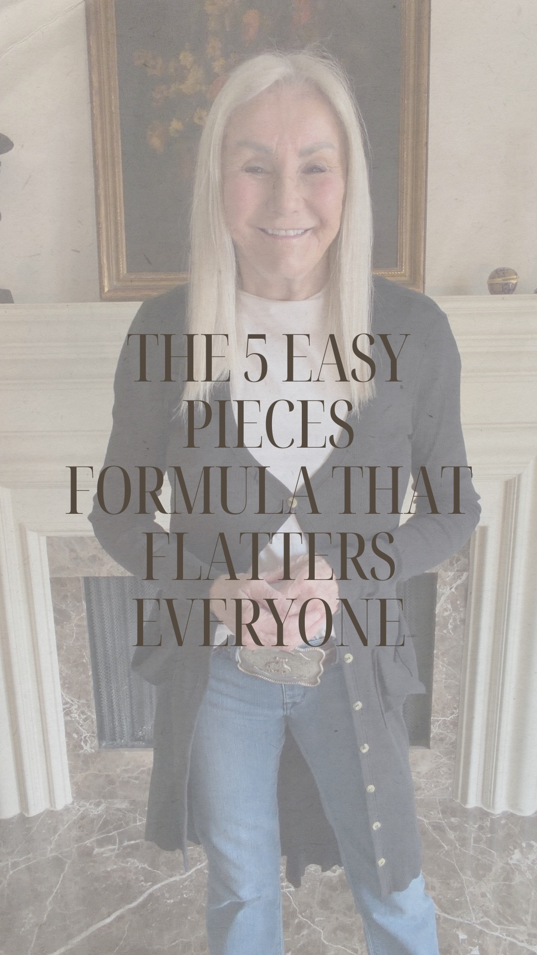 If effortless chic is your go-to, this week’s 5 Easy Pieces is a must. Built on jeans, a white tee, and a long black cardigan — this formula creates shape, length, and polish on every body type. The belt + light neutral boot? The magic touch. ✨ Game changer.

#LTKOver40 #LTKgrwm #LTKvlog