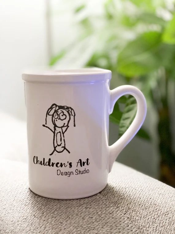 Custom Children's Art Coffee Cup  Place Your Child's | Etsy | Etsy (US)