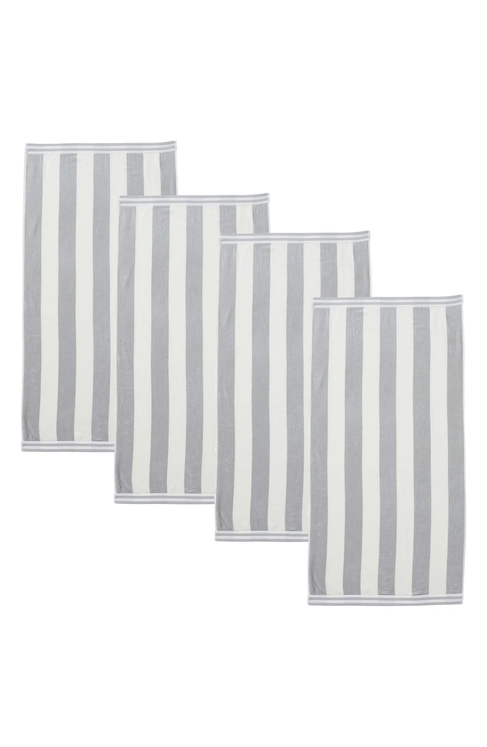 Woven & Weft 4-Pack Oversize Stripe Beach Towels | Nordstromrack | Nordstrom Rack
