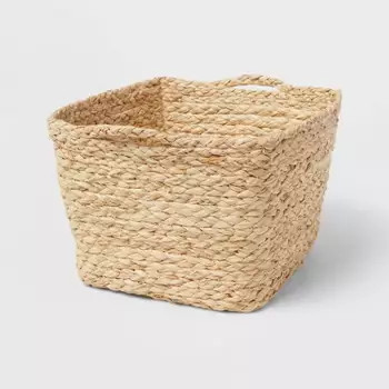 Woven Natural Decorative Cane Pattern Small Basket - Threshold™ | Target
