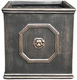 Kante RF0172B-C80201 Lightweight Classic Square English Style Lion Head Planter, Oil Rubbed Bronz... | Amazon (US)