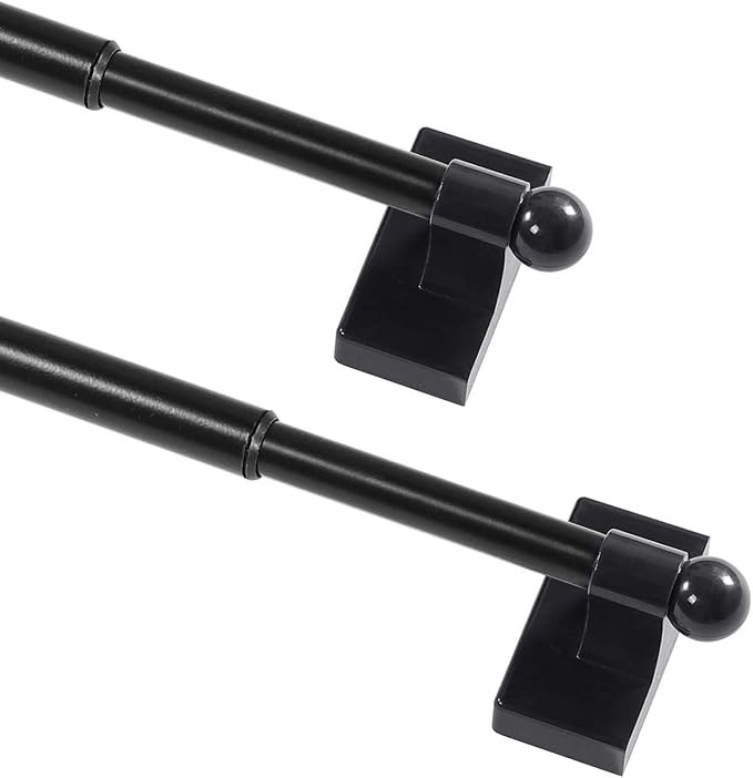 PrimeBeau Magnetic Curtain Rods for Metal Doors Multi-Use Curtain Rods for Small Windows Cafe Sid... | Amazon (US)