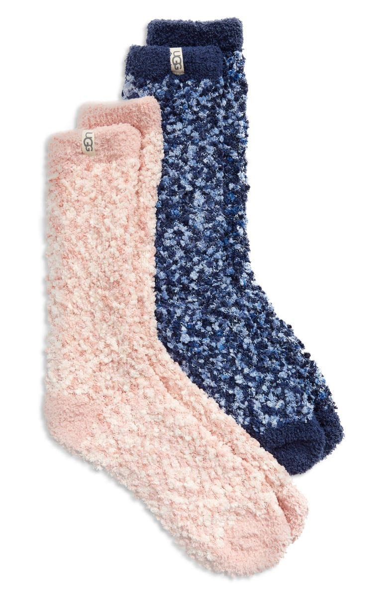 Assorted 2-Pack Cozy Chenille Crew Socks | Nordstrom | Nordstrom