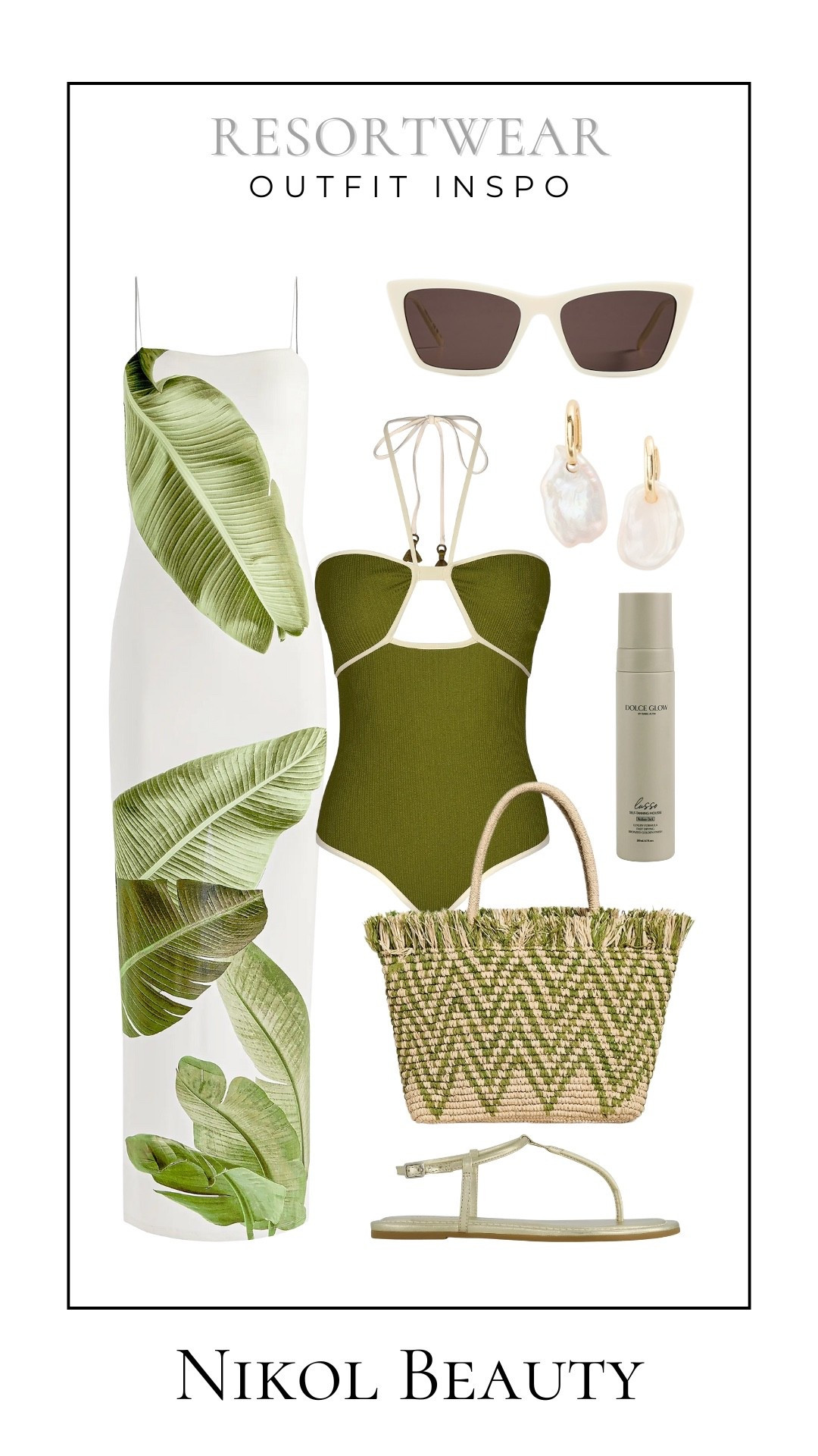 Tropical vibes, but make it chic. 

resort outfit, tropical vacation style, leaf print maxi dress, chic one-piece swimsuit, straw beach bag, resort fashion inspo, nature-inspired style, luxury getaway outfit, poolside chic

#LTKSwim #LTKStyleTip #LTKItBag