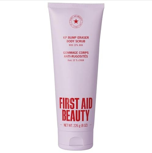 First Aid Beauty KP Bump Eraser Body Scrub, 10% AHA Keratosis Pilaris Exfoliator (Glycolic & Lactic Acid) – Treatment for Strawberry Legs, Razor Bumps & Rough Bumpy Skin, Safe for Sensitive Skin | Amazon (US)