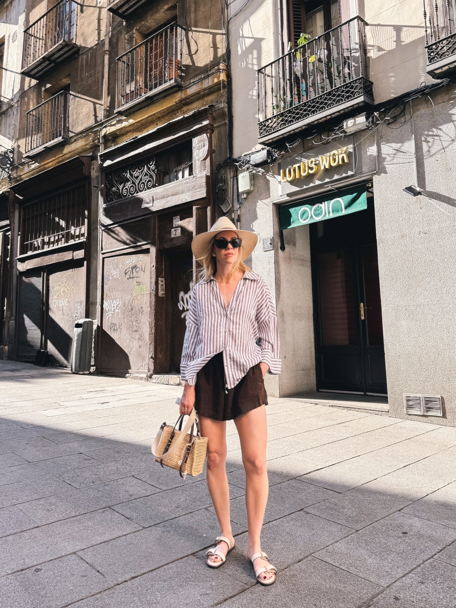 Summer vacation outfit, travel outfit, linen set, chocolate brown linen shorts, beach vacation

#LTKSeasonal #LTKOver40 #LTKTravel