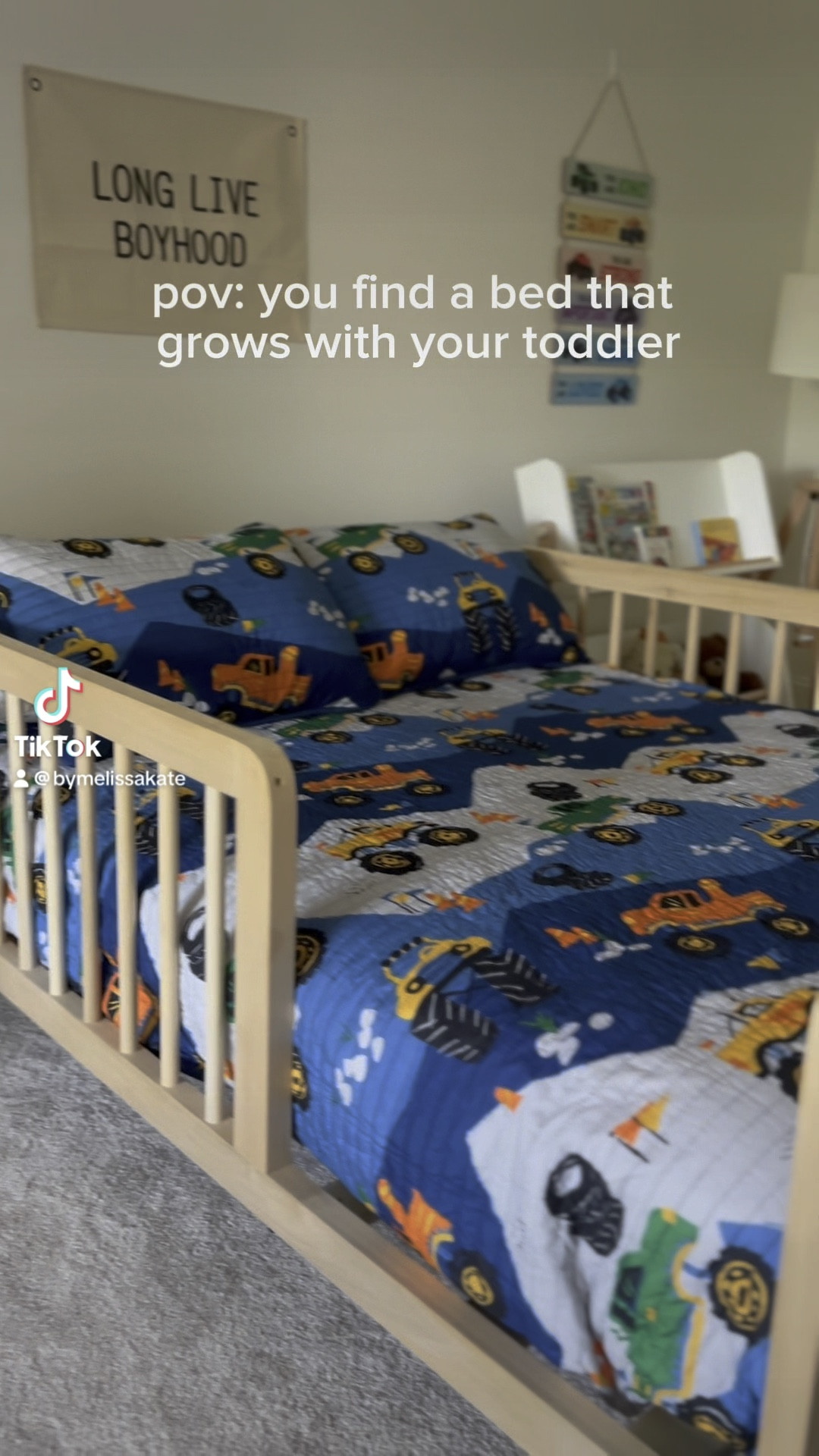 Incredible handmade Montessori bed by Simply Sori ❤️ grows with your child and converts to a daybed or regular headboard.

#LTKBaby #LTKKids #LTKFamily