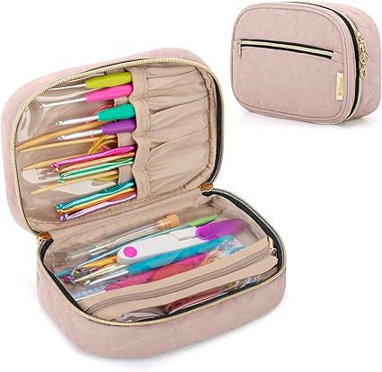YARWO Crochet Hook Case, Travel Organizer Bag for Crochet Hooks, Aluminum Crochet Hooks, and Croc... | Amazon (CA)