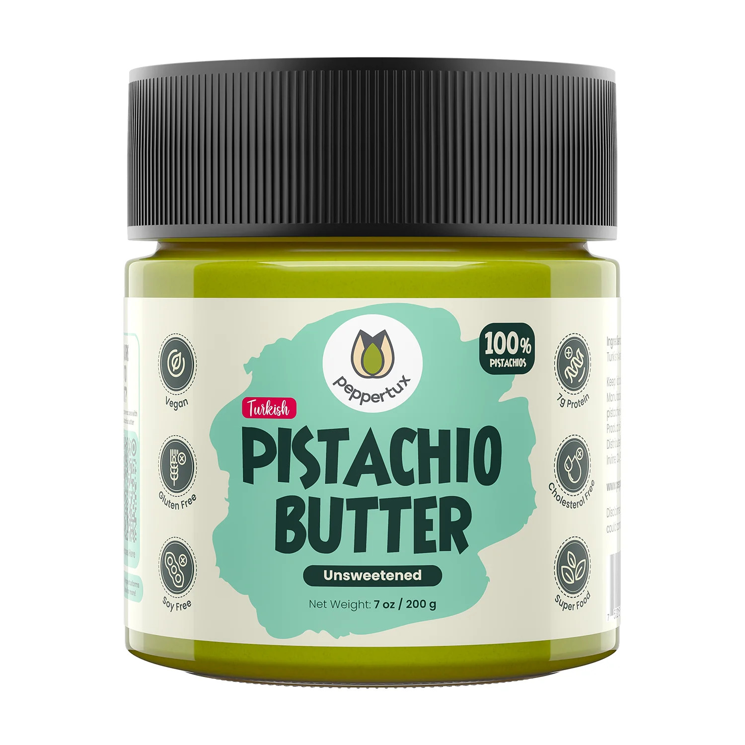 Turkish Unsweetened Pistachio Butter - PepperTux Farms | Peppertux