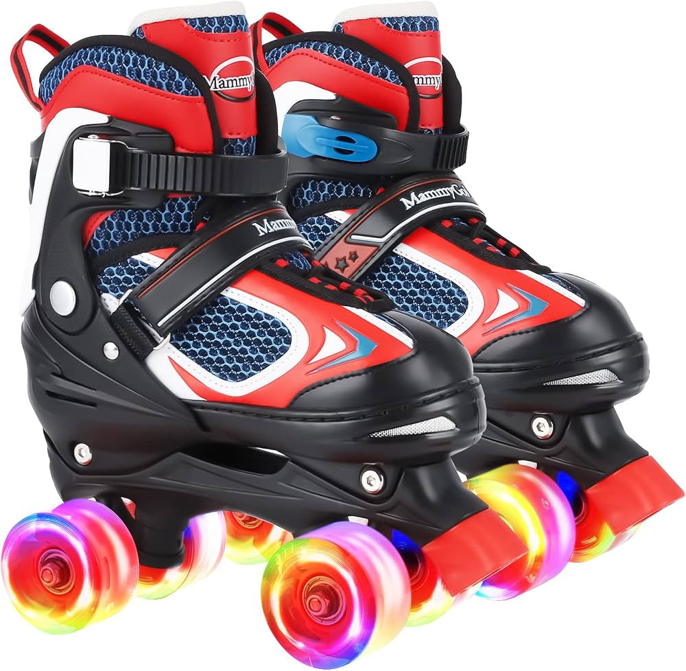 Nattork Kids Roller Skates for Boys Girls,4 Sizes Adjustable Roller Skates with Light up Wheels,F... | Amazon (US)