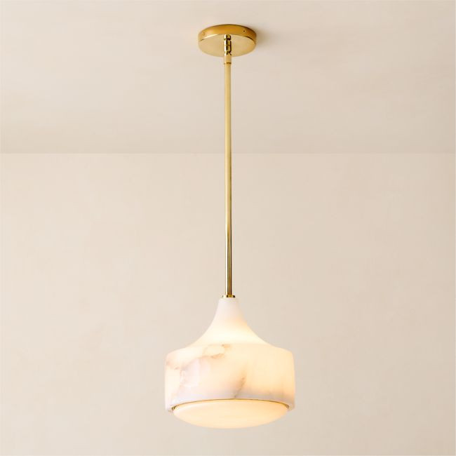 Groove Alabaster Pendant Light 9 | CB2