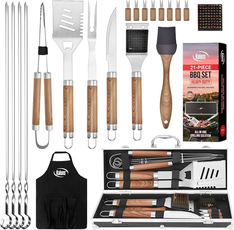 Kaluns Grilling Accessories, Dad Gifts for Fathers Day, Mothers Day Grilling Gifts, Heavy Duty St... | Amazon (US)
