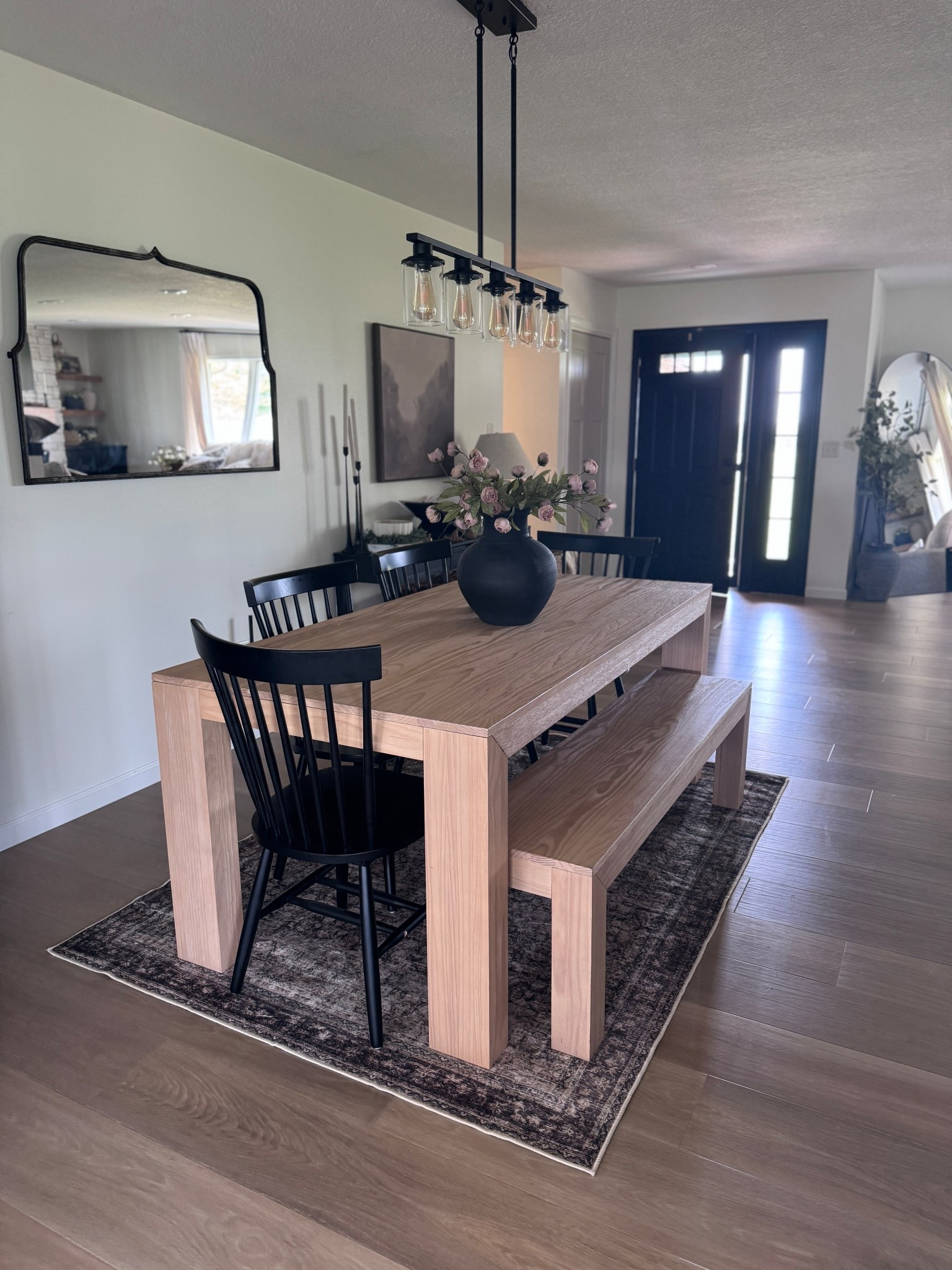New rug, new vibe ✨ Loving how this vintage-inspired rug grounds our dining space and pairs with the natural wood tones. 
#diningroomdecor #modernfarmhouse #neutralhome #LTKhome #rugrefresh


#LTKFindsUnder100 #LTKStyleTip