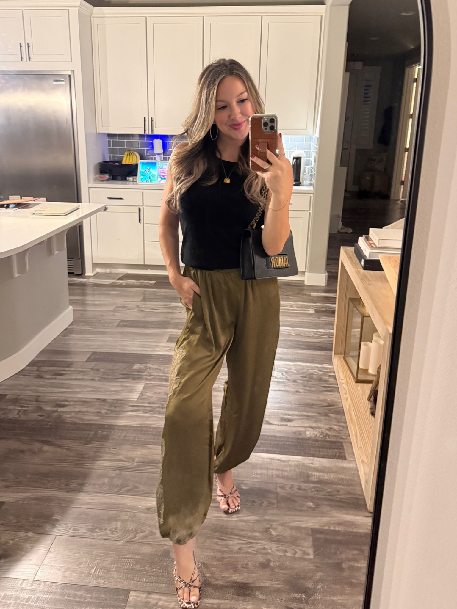 these pants are EVERYTHING! The lace sides are so cute for girls night from @Lulus wearing a small!

#LTKootd
