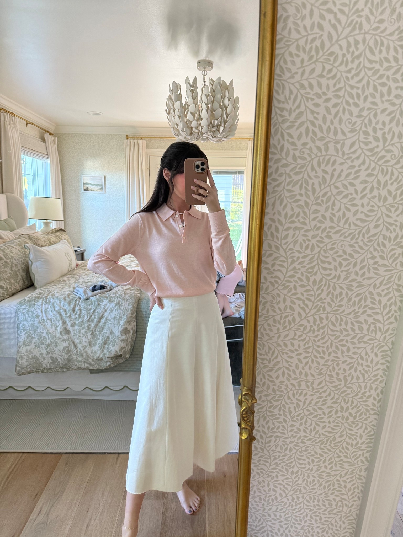 Simmer to fall transitional outfit / baby shower outfit / pink polo sweater size XS

#LTKStyleTip #LTKKids #LTKPetite