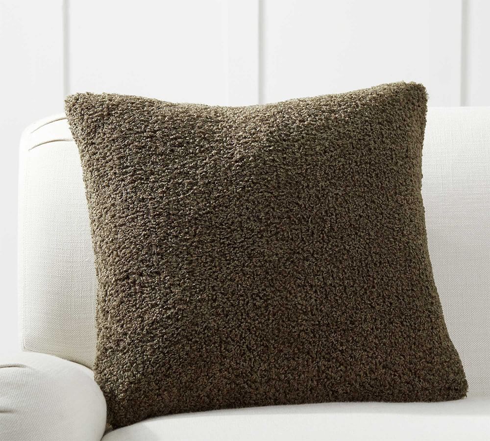 Cozy Teddy Faux Fur Pillow | Pottery Barn (US)
