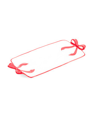 12in Hand Painted Bow Serving Tray | Kitchen & Dining Room | Marshalls | Marshalls